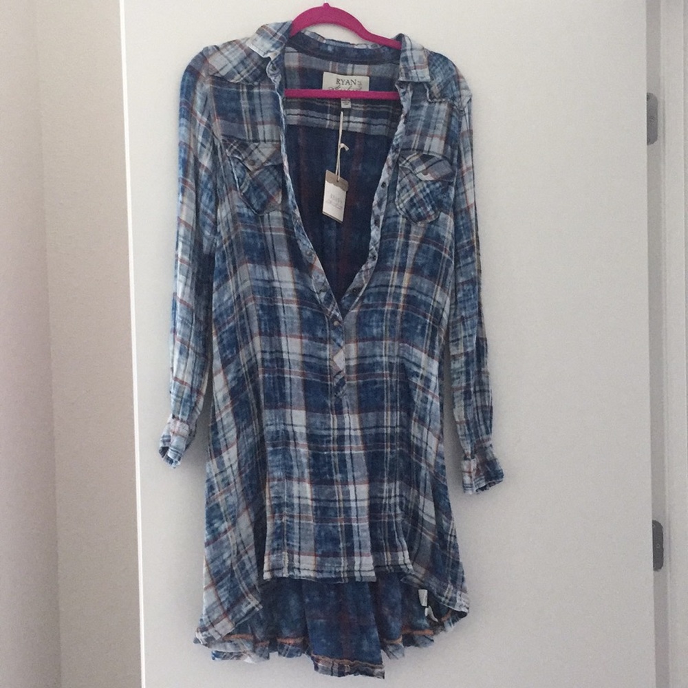 Long sleeve flannel dress